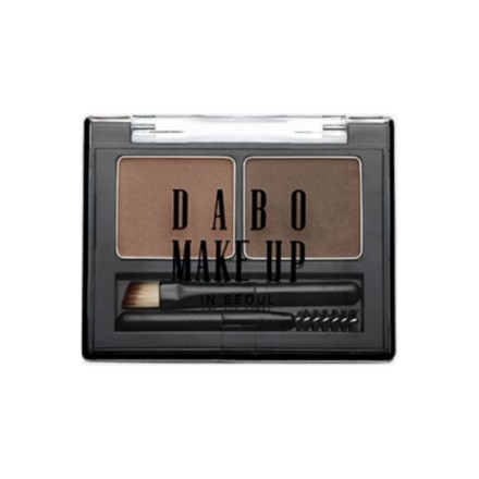 DABO Тени для бровей / Make Up Eyebrow Powder Cake 01, Brown Duo