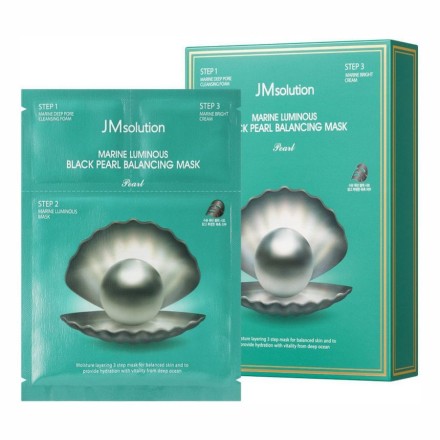 JMsolution Набор для сияния кожи / Marine Luminous Black Pearl Balancing Mask