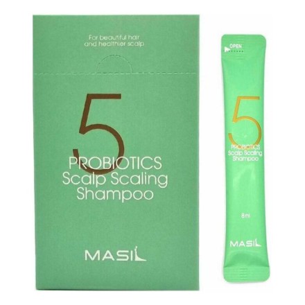Masil Глубокоочищающий шампунь с пробиотиками / 5 Probiotics Scalp Scaling Shampoo, 8 мл*20 шт