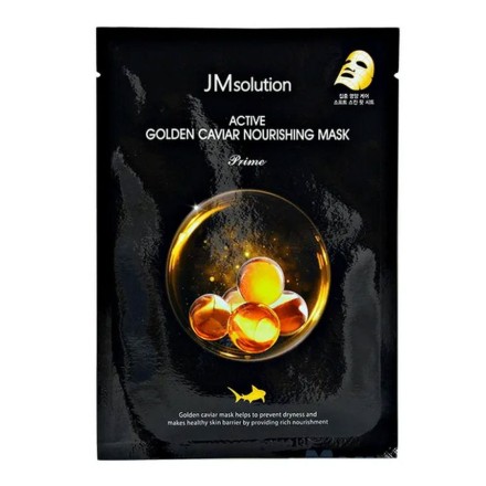 JMsolution Тканевая маска с золотом и икрой / Active Golden Caviar Nourishing Mask Prime, 30 мл